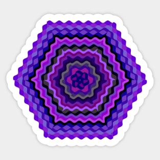 Ethno Violet pattern design Sticker